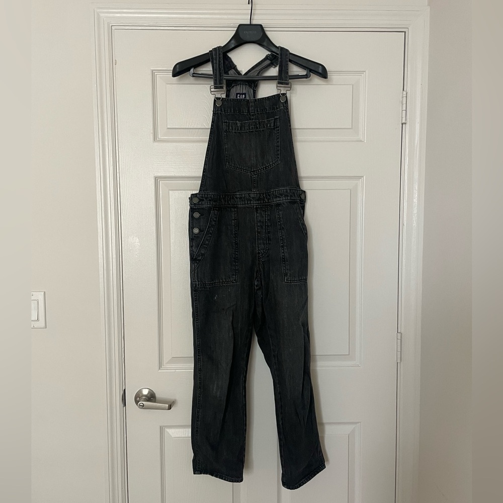 Gap Black Denim Overalls
